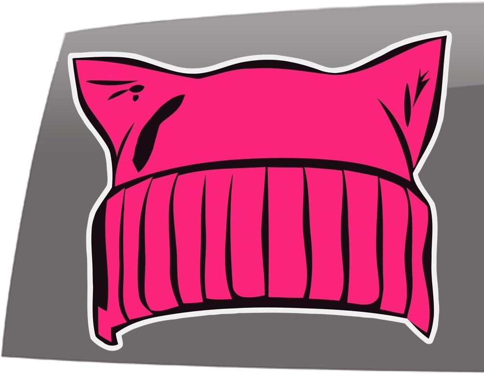 Window Swag Pussy Hat - Nasty Woman - Color - Decal - Political - Anti Trump - Vinyl Sticker