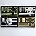 SpaceAuto USA American Flag Skull Military Army Tactical Morale Badge Hook & Loop Decorative Patch 3.15