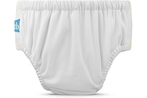 Charlie Banana Reusable Washable Swim Diaper, Easy On and Off Snaps for Baby Girls Boys, Soft and Snug Waterproof Fit to Prev