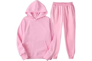 JMMSlmax 2 Piece Women Solid Color Hooded Sweatshirt and Pant Tracksuit Sport Suit Women Hoodie Tracksuit Jogger Pant Outfits