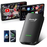 Carlinkit CP2A Pro Wireless CarPlay Adapter with Video Streaming | Built-in Netflix/YouTube/TikTok Lite, Convert Wired to Wireless &amp; Add Android Auto, FOTA Upgrade, For Wired CarPlay Car Only