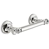 khtumeware Double Post Toilet Paper Holder Vibrant Polished Nickel Tissue Roll Holder for Bathroom Organization and Storage S