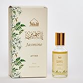 Dukhni Jasmine Attar Oil Arabic perfume oils for men and women | 30ml Pure roll on perfume, jasmine oil, floral | Eid, Ramadan, Umrah Gifts, Vegan Islamic Fragrances