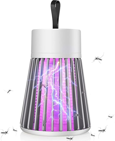 Lucario Bug Zapper Mosquito Zapper & Fly Zapper Portable Indoor Bug Zapper LED Fly Trap Electronic Fly Zapper Indoor Super-Fast Electric Bug Zapper Mosquito Trap Ideal for Fly Traps Indoors