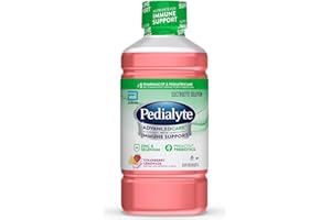 Pedialyte AdvancedCare Electrolyte Solution, 1 Count, with PreActiv Prebiotics, Hydration Drink, Strawberry Lemonade