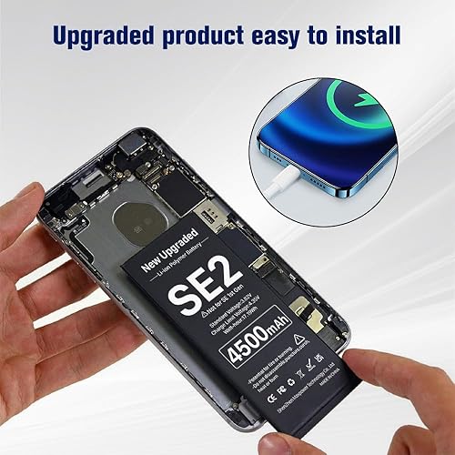 BOANV 4500mAh Replacement Battery for iPhone se 2 (2020 2nd Generation),  Upgrade Extra High Capacity Replacement Battery for iPhone se 2A2275 A2296  A2298 with Pro Replacement Tool Kit in Saudi Arabia |