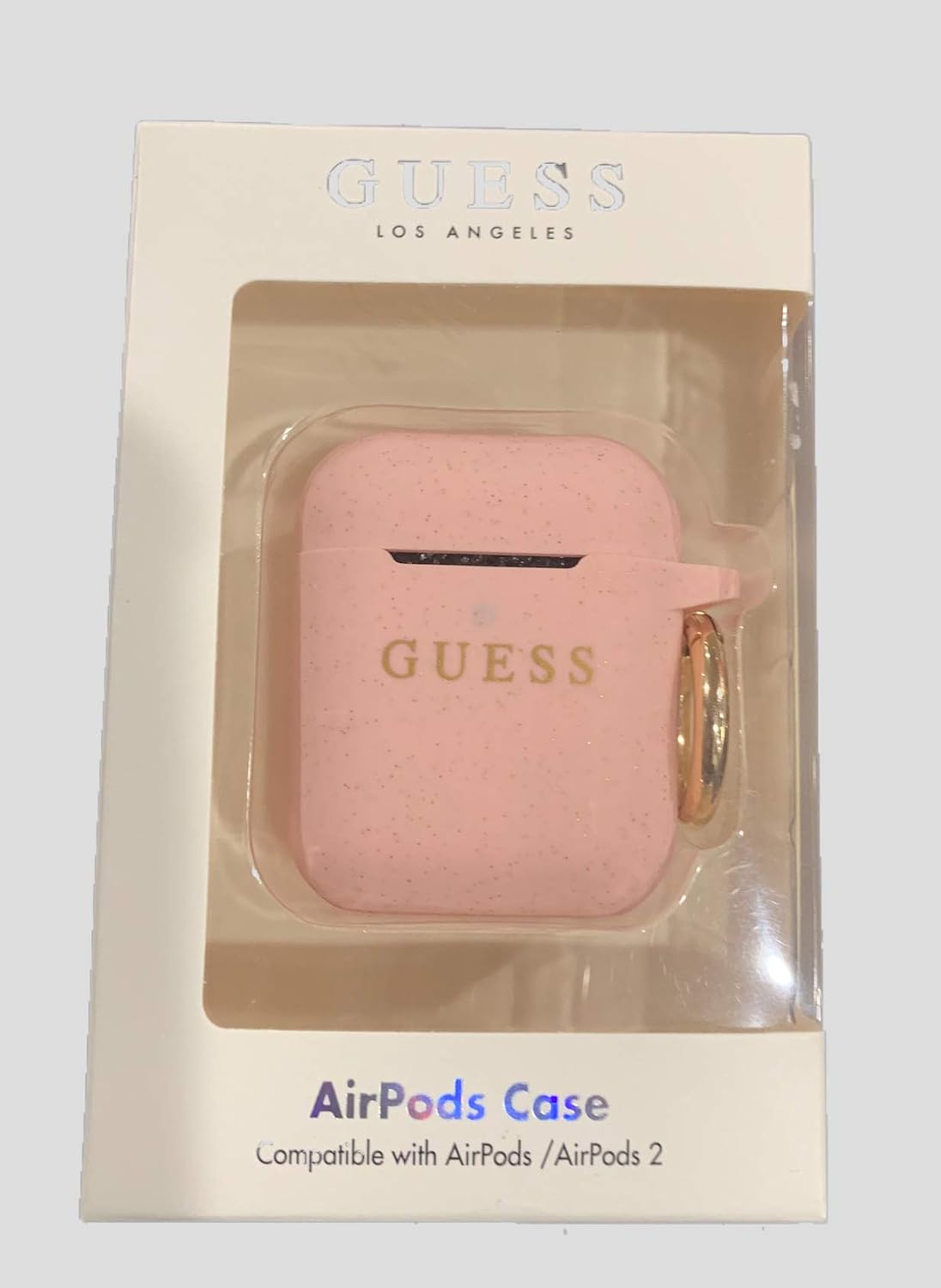 Guess GUACCSILGLLP Silicone Case Cover for Apple AirPods Wireless Headphone Docking Station Pink - Image 3