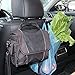 SENHAI 8 Pack Car Vehicle Seat Headrest Hook Hanger, Strong Durable Organizer Storage Holder for Grocery Bag Purse Handbag Water Bottle, with Car Air Conditioner Brush - Black