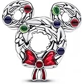 Yuscorai Christmas Fashion Charms Compatible for Bracelets and Necklaces Family Birthday Jewelry Women's Bead Charms Valentine's Day and Halloween Charms