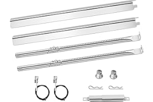 AOREWTGGH Grill Burners Replacement for Charbroil Performance 2 Burner 463660021 463660421, G325-0002-W1 Heat Plates for Char-broil 463630021 463654022 463655621 463655421, Crossover Tube & Igniter Grill Parts