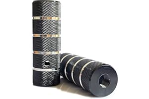 WADEKING WHW Bike Pegs 4.3" Length,Suitable for 14mm Axles, Freestyle BMX Bicycles,Durable and Stylish Non-Slip