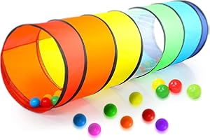 KIDDEY Kids Play Tunnel Set for Toddlers Double Tunnels for Indoor and Outdoor Fun | Pop-Up Crawl Tunnels for Babies, Toddlers, and Pets | Easy to Set Up, Store, and Transport | Durable and Breathable