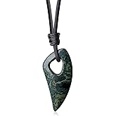 COAI Mens Womens Amulet Stone Pendant Wolf Tooth Necklace