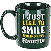 Arsemica Buddy the Elf Mug - Funny Christmas Coffee Cup, 11oz Drinking Merch, Novelty Party Cups for Table Decorations, Xmas White Elephant Gifts for Women Men Coworkers