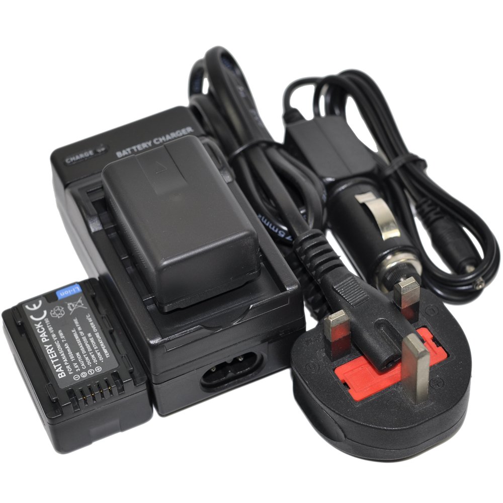 BTBAI 2x Camcorder Battery+Charger AC/DC Single for VW VBT190 VBT380 HC-VX870 V160 V380 V770 W580 V180 VX870 V550 V210 V250 VX980 V270 V720 V110 V750 V520 V260 V510 W570 WX970 W850 V777 V710 k1a