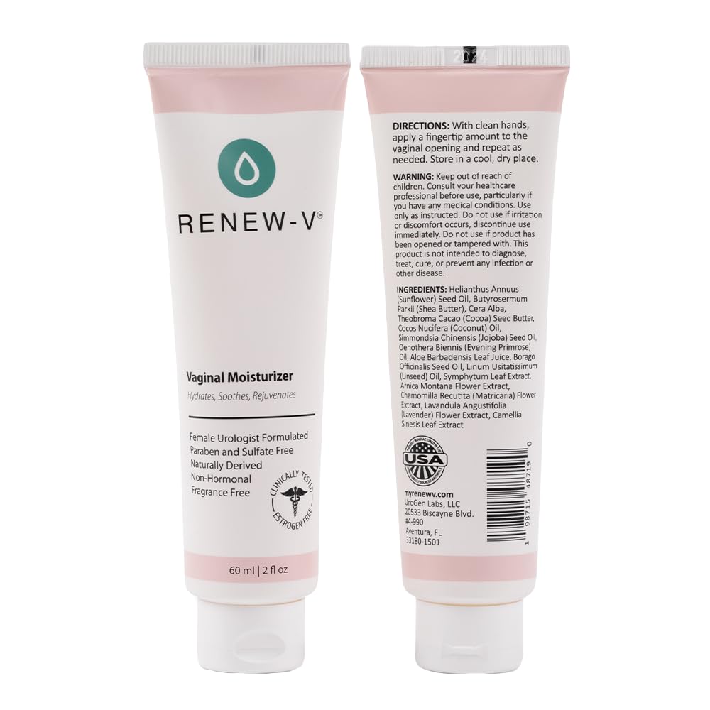 Natural Vaginal Moisturizer For Dryness & Itching - Vulva Balm for Irritation Relief, Anti Itch & Women Menopause Support - Hormone Free, Unscented, Paraben-Free - Made in USA, 2 oz