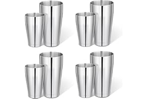 8 Pcs Cocktail Shaker Boston Shaker Set Professional Bartender Kit Bar Shaker Stainless Steel Drink Shaker Bartending Martini