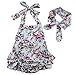Newborn Baby Girls Halter Cotton Ruffles Romper Backless Sunsuit Jumpsuit Dress (6~12Months, Green)