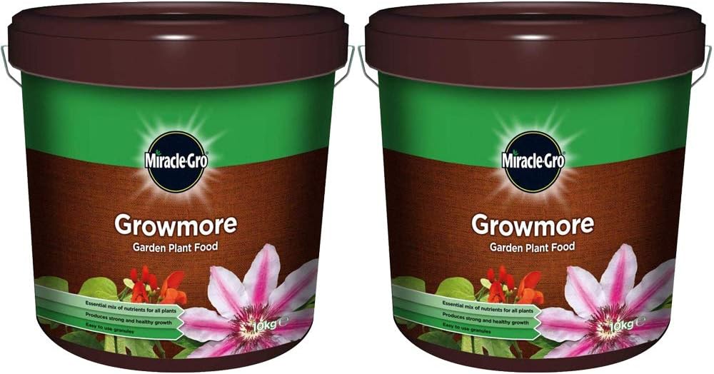 Fertiliser Evergreen Miracle-Gro Growmore Garden Plant Food 10kg Carton (2 Packs)