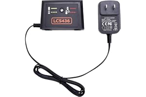 CAILINGBAT 40V Battery Charger LCS436 Compatible with Black and Decker 36V and 40V Max Lithium Battery, Compatible with Black & Decker 40 Volt Charger for LBX2040 LBX1540 LBX2540 LBXR36 LBXR2036
