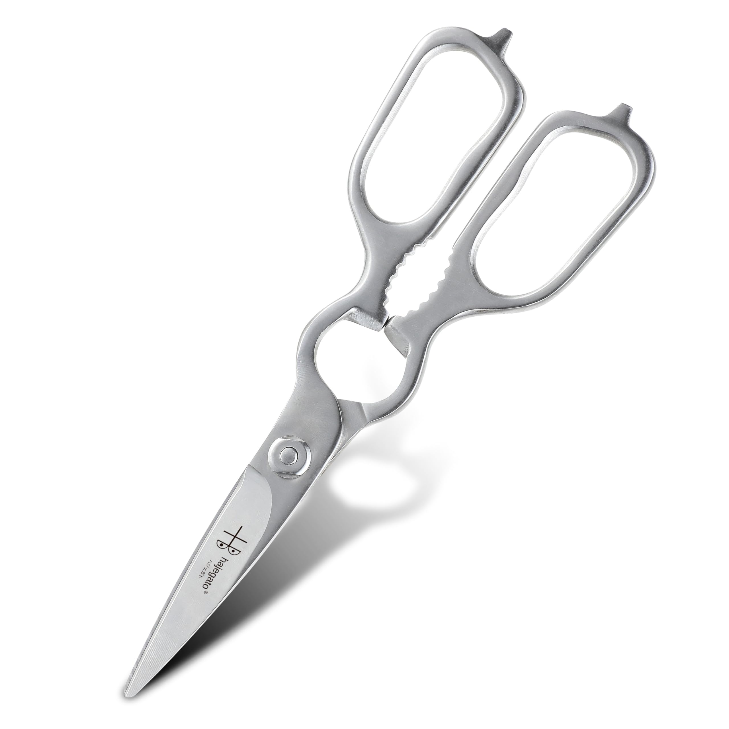 hajegato Stainless Steel 9" Kitchen Scissors, Ultra Sharp Heavy Duty Poultry Shears, Japanese Multipurpose Kitchen Accessories