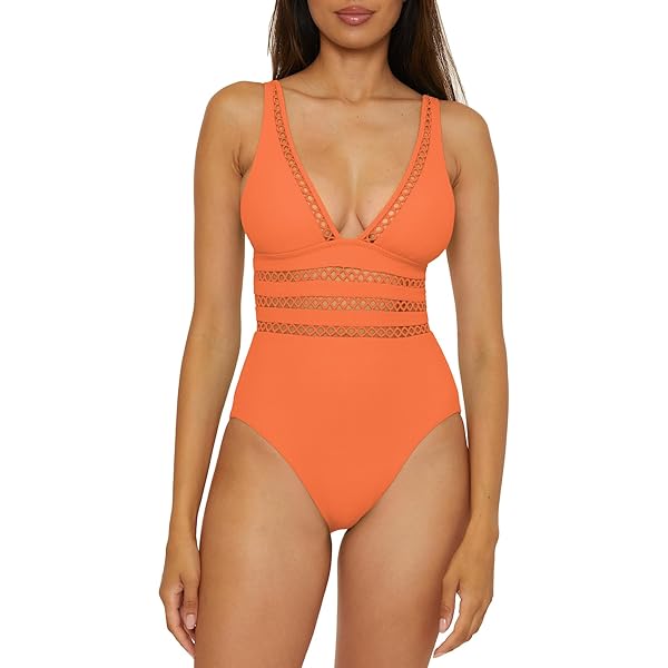 Seafolly Women's Standard Oasis Diamond Wire One-Piece, Ultramarin