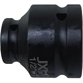 1/2" Drive 1" 4-Point Square Socket, Heat Treated Cr-V Alloy Steel