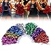 Cheerer Pom Poms 12Pcs Cheering Poms Metallic Foil Pom Poms Squad Cheer Sports Party Dance Useful Accessories (Blue) Pom Pom Cheerer