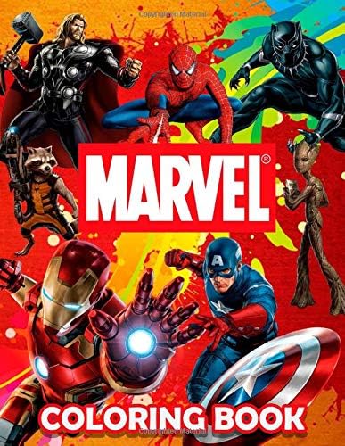 Marvel Coloring Book: Marvel Heroes | Avengers | 50 illustrations For Kids!