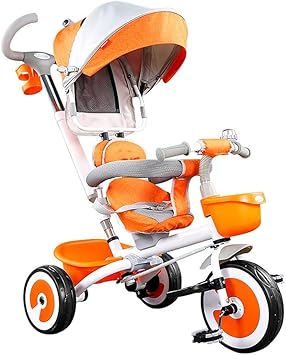 Gyf Tricycle Enfant Velo Bebe 1 An 6 Mois A 5 Ans Bebe Velo Bebe Evolutif Rose Orange Color Orange Amazon Fr Jeux Et Jouets