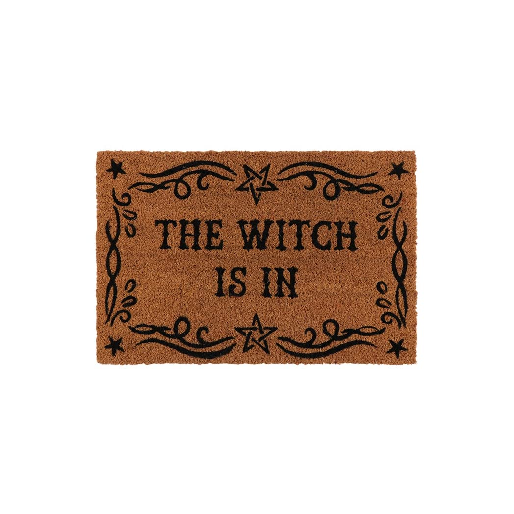 something different FI_74730 Doormat | The Witch is In | Natural Coir | 1pc. 1480g, Multicolor