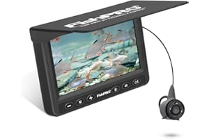 [FishPRO® 2026 Upgrade] Underwater Fishing Camera 4.3'' [Proven Since 2017] Ice Fishing Camera 1000 TVL w/ 65ft Magnetic-Spool, IR, USB-C, 5000mAh, Portable Fish Finder for Ice Lake Boat Kayak Fishing
