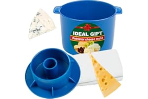 Cheese Mold for Cheese Making Cheese with Follower 1/2 gal Blue - Cheesemaking Supplies - Cheese Form Mold - Cheese Making Ba