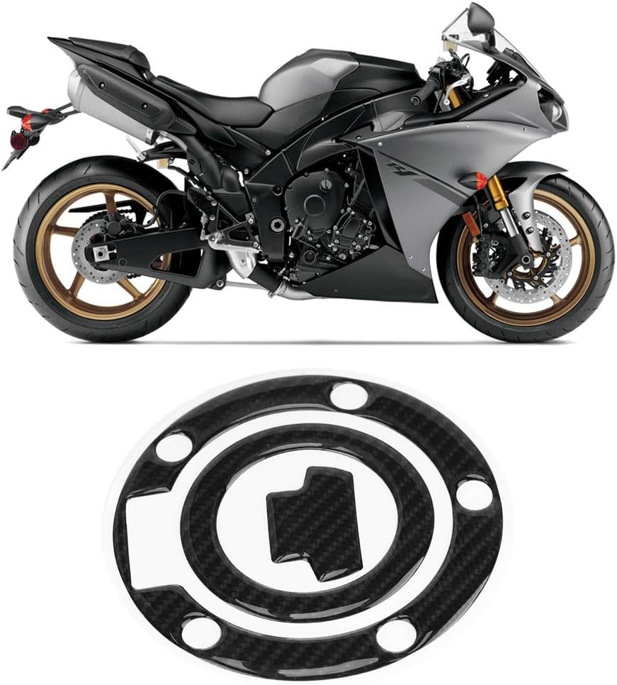 FZ6 Tank Stickers,R6 Sticker,Motorcycle Tank Sticker,Carbon Fiber Motorcycle Gas Tank Pad Cover Sticker Decals Replacement for YZF R1 R6 FZ1 FZ6 FZ1000 FJR1300 - Image 5