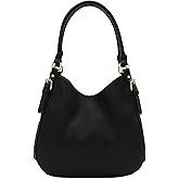 Lightweight 3 Compartment Faux Leather Medium Hobo Bag