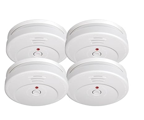 Smartwares TÜV Rauchmelder/Brandmelder, DIN EN 14604, reinweiß, RM149/4_1J