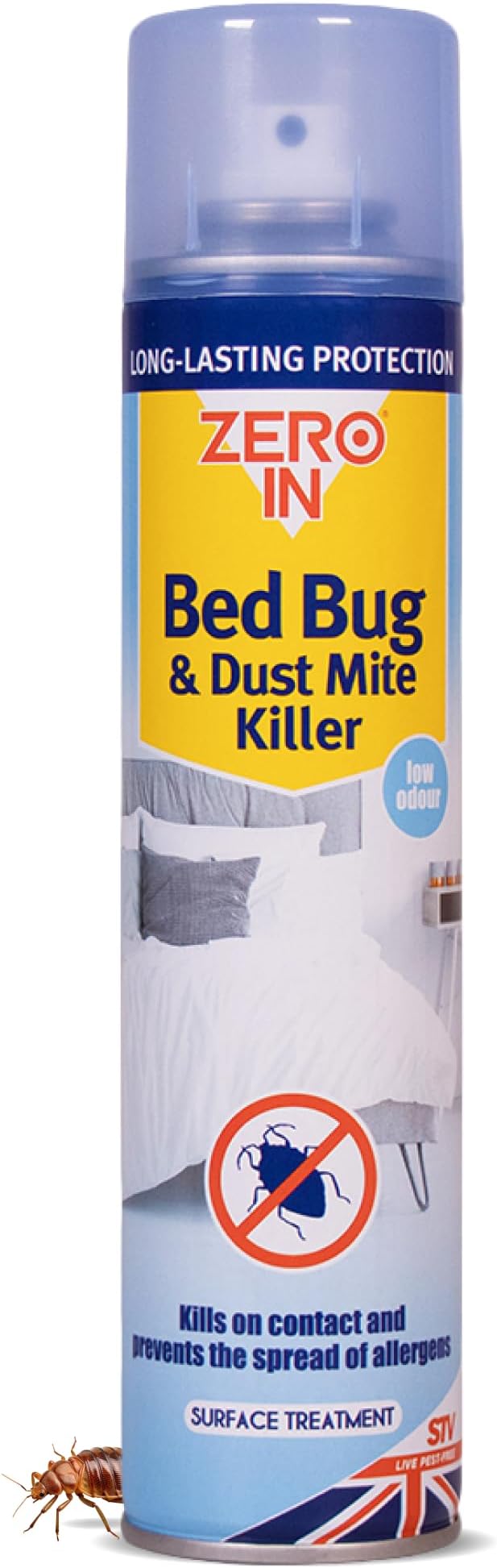 Zero In Bed Bug & Dust Mite Killer 300ml Bed Frame Mattress Spray