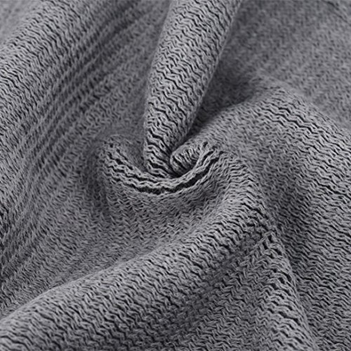 AIMTOPPY Women Winter Knitted Cashmere Poncho Capes Warm Soft Shawl Cardigans Sweater Coat (free, Grey) - Thumbnail 2
