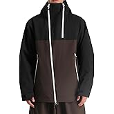 GSOU SNOW Mens Snowboard Jacket Ski Coat Women Waterproof Insulated Baggy Snowboard Coat Winter Hooded Mountain Hiking Warm