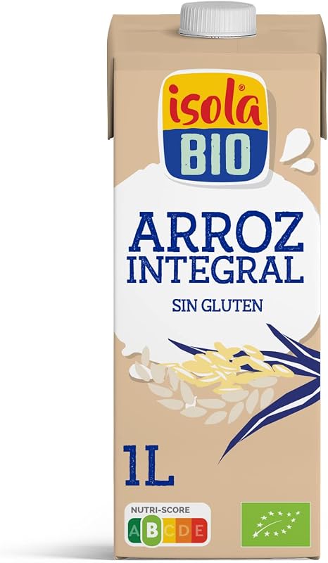 - Bebida de arroz integral com legumes biológicos - embalagem de 6 x 1L