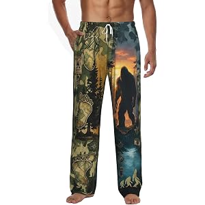 Funny Mens Pajama Pants Novelty Pajama Bottoms for Men Soft Sleep Lounge Pants PJ Bottoms with Pockets Drawstring