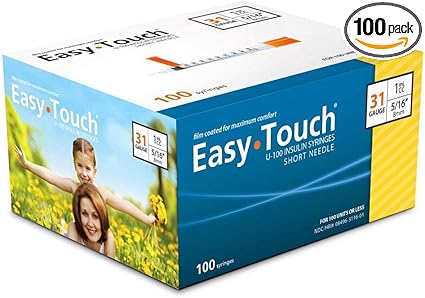 Amazon Com Easytouch U 100 31g 1cc Ml 5 16 Box Of 100 Health Personal Care