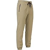TZDNI Mens Hiking Pants Waterproof Lightweight Breathable Elastic Waist Quick Dry UPF 50+ Work Fishing HH24019M