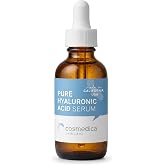 Cosmedica Pure Hyaluronic Acid Face Serum, Anti-Aging Intense Hydration 1oz | Revitalizing Vegan, Paraben Free Skin Care For Fine Lines &amp; Plump Skin, Reduces Wrinkles, Improves Skin Glow, Tone &amp; Texture
