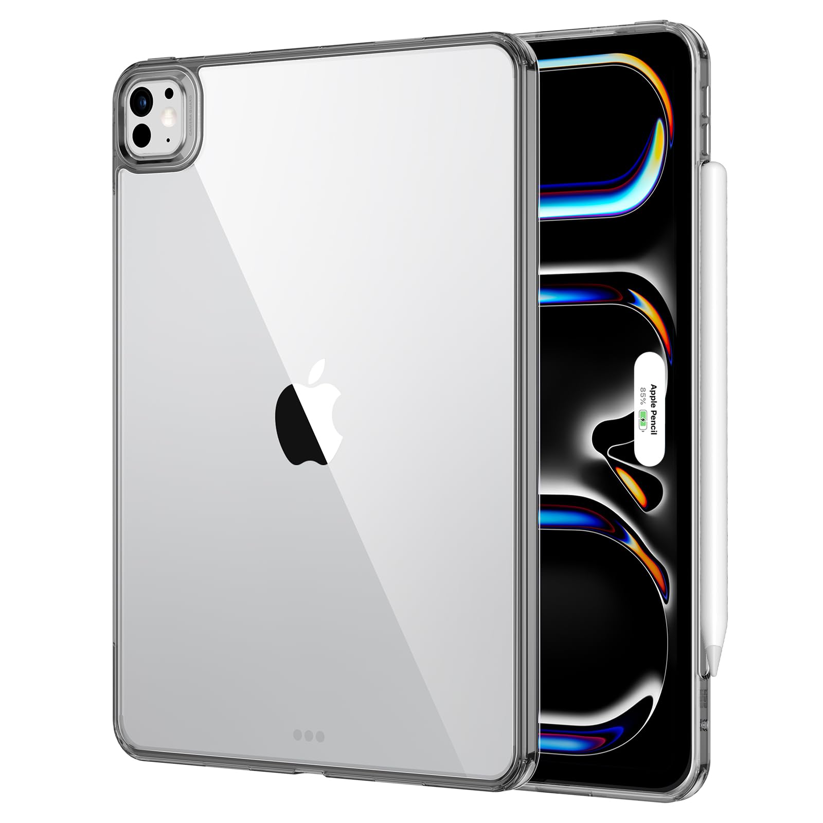 Photo 1 of ESR for iPad Pro 13 Inch Case M4(2024), Thin and Lightweight, Shock and Drop Protection, Yellowing Resistant, Hard Back, Supports Pencil Pro and Pencil(USB-C), Classic Series, Black Clear