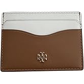 Tory Burch Women's Emerson Soft Colorblock Slim Card Case (Optic White/Moose)