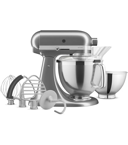 KitchenAid シルバー KitchenAid 7 Quart Bowl-Lift Stand Mixer, Medallion Silver