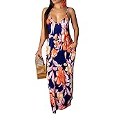 Summer Maxi Dress for Women 2026 Plus Size African Casual Sexy Floral Sleeveless Beach Long Sundress