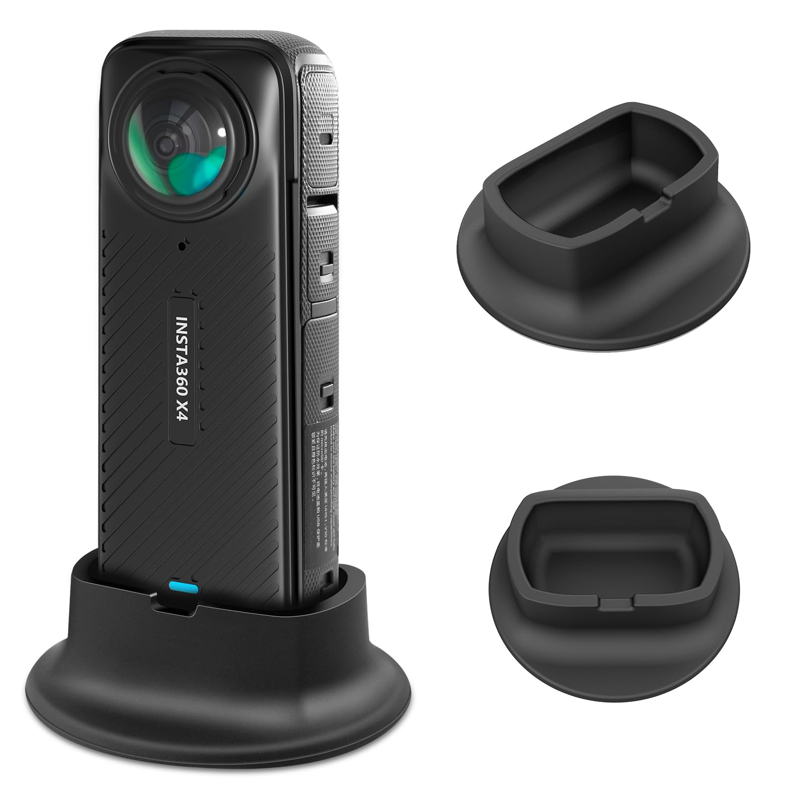 REYGEAK Camera Mount Stand Base for Insta360 X4,Silicone Non-Slip Desktop Mount,Base Gimbal Support Adapter Stabilizer for Insta 360 X4 Action Camera Accessories