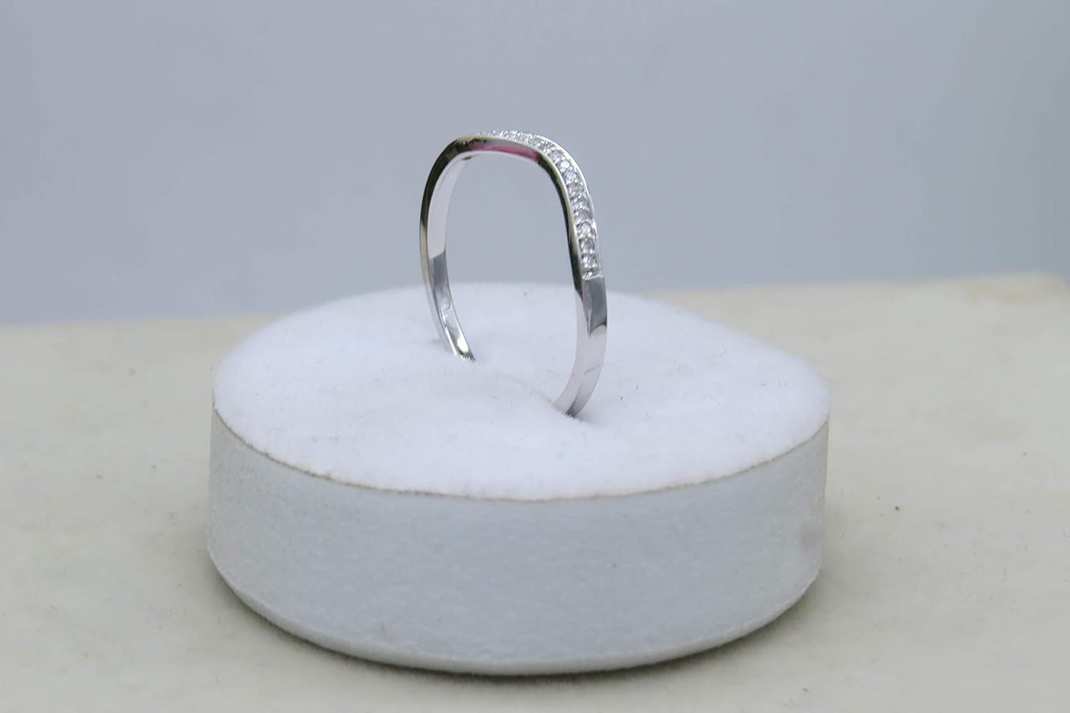 Dazzlingrock Collection 0.10 Carat (ctw) Round White Diamond Ladies Wedding Guard Band Ring 1/10 CT, Sterling Silver - Image 5